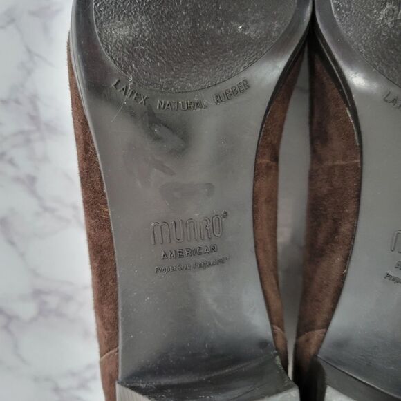 Munro Francee Ankle Bootie Brown Suede Women's 9.5 N - Picture 9 of 10